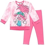 DreamWorks Trolls Poppy Little Girls Fleece Pullover Sweatshirt & Leggings Set Pink 6-6X
