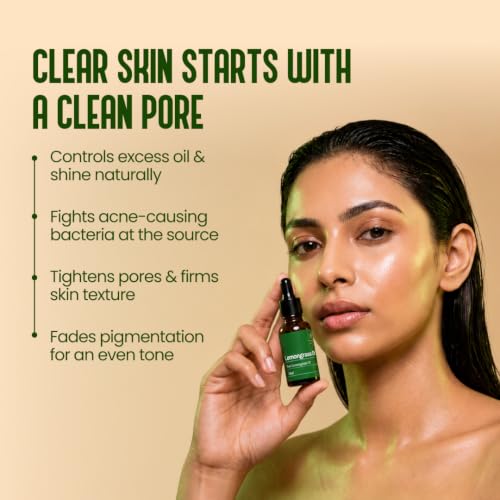 Image of My Pahadi Dukan 10ml Lemongrass Essential Oil, 100% Pure Steam Distilled, Aromatherapy, Skin Care, Stress Relief, Chemical-Free & Undiluted, Natural Antibacterial & Antifungal, Supports Clear Skin & Oil Control
