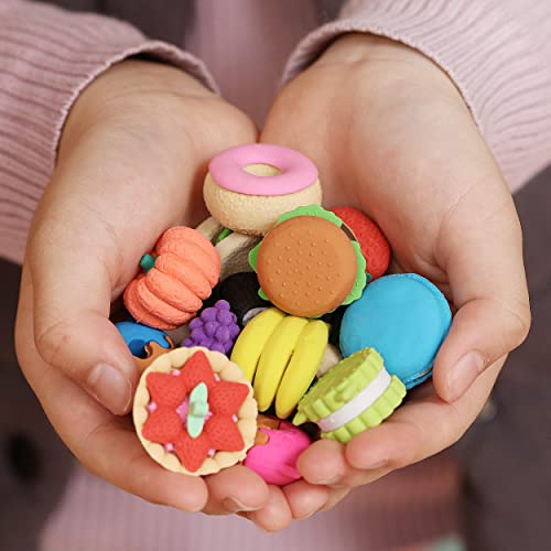 Mr. Pen- Food Erasers, Erasers, 30 Pcs, Puzzle Erasers, Take Apart Erasers, Fruit Erasers, Pull Apart Erasers, Erasers For Kids, Fun Erasers, Gifts For Kids, Prizes For Kids Classroom, Pencil Erasers #TOP3