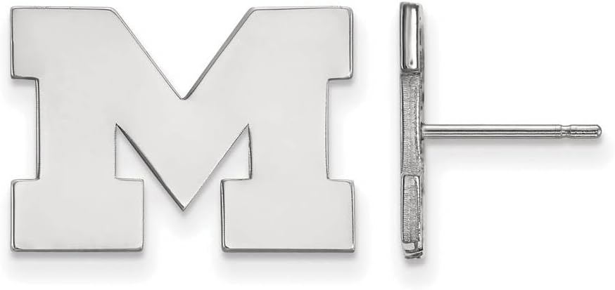 Michigan Small (1/2 Inch) Post Earrings (Sterling Silver)