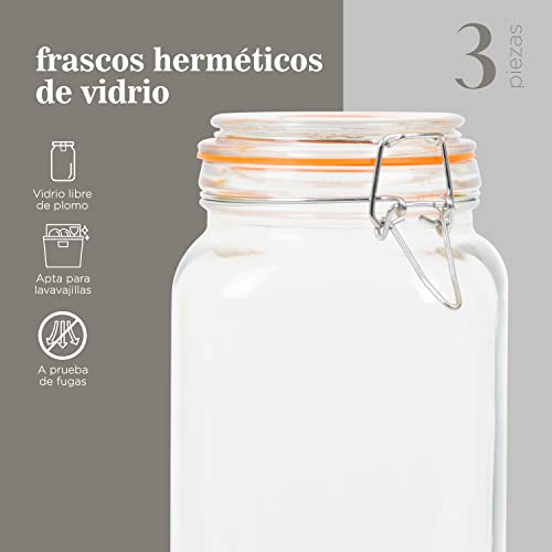 La Mejor Selección de Contenedores de vidrio con tapa Top diez. 29 Imagen adicional