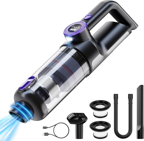 ponoseu Brushless Handstaubsauger Akku 18000Pa, Bürstenlos Handsauger Kabellos, Handstaubsauger Auto Handheld Vacuum Cleaner für Auto, Haus, Tierhaare, 64000rpm ponoseu Brushless Handstaubsauger Akku 18000Pa, Bürstenlos Handsauger Kabellos, Handstaubsauger Auto Handheld Vacuum Cleaner für Auto, Haus, Tierhaare, 64000rpm