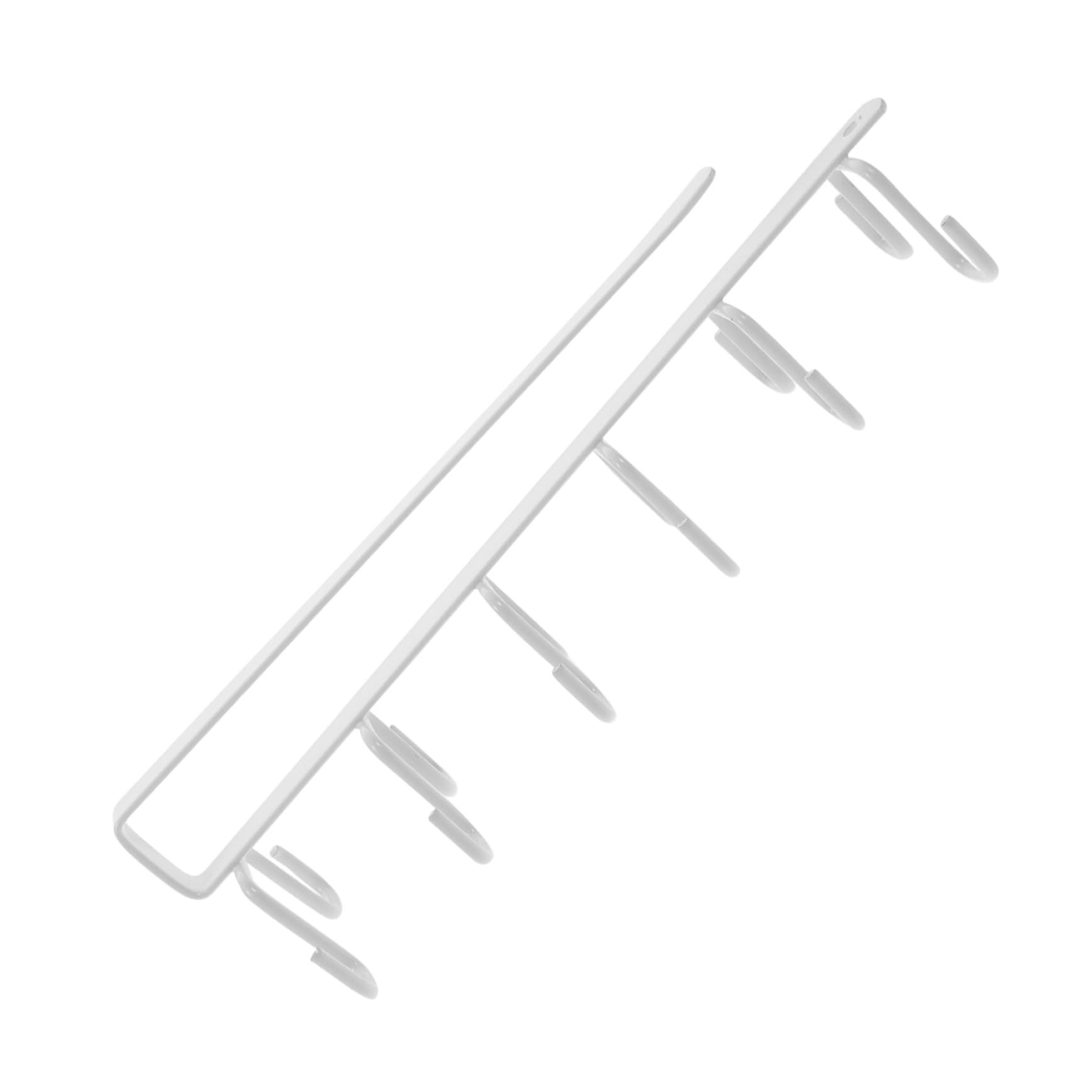 MAGICLULU 3 Pz Ganci Per Armadietti Da Cucina in Ferro Gancio Portabicchieri Appendiabiti Da Cucina Porta Tazza Da Armadio Sotto Organizer Ganci Per Tazze Sotto L'armadietto Bianca