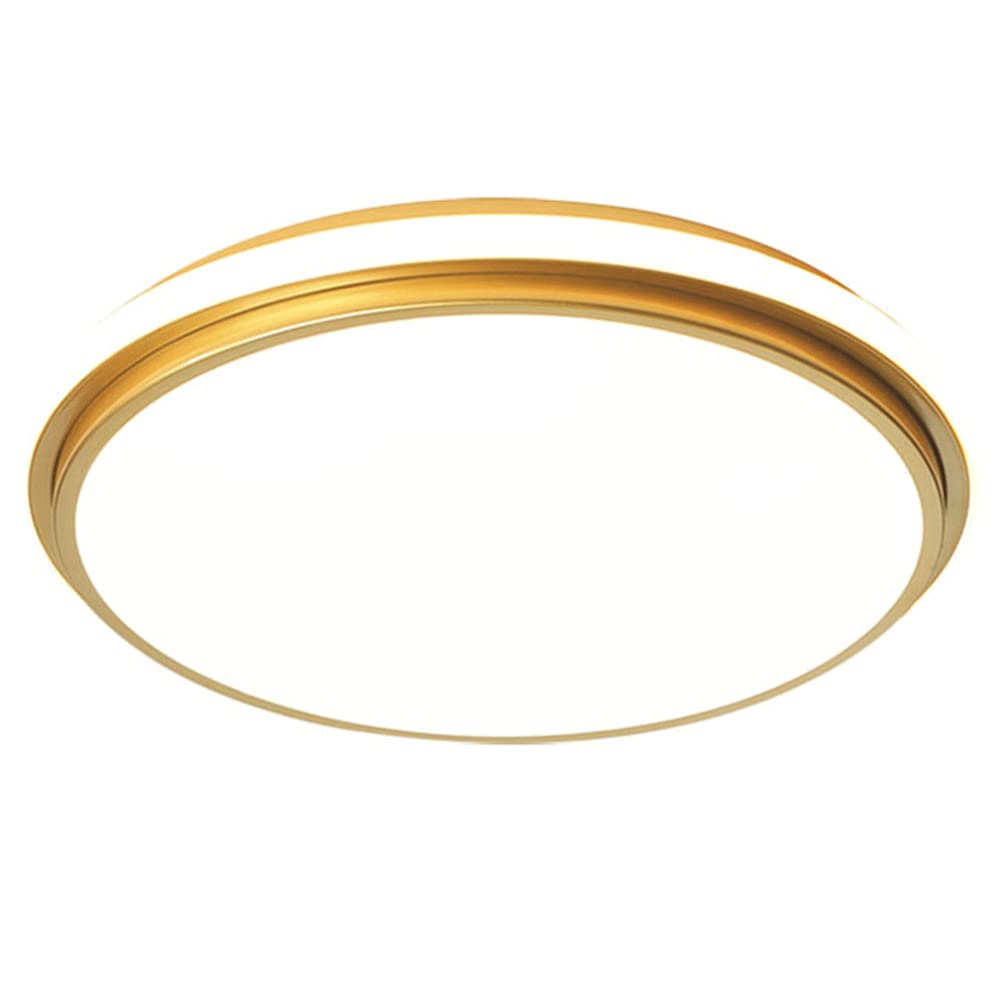 Plafonnier LED Plat doré réglable avec luminaire de plafond industriel ultra-lumineux
