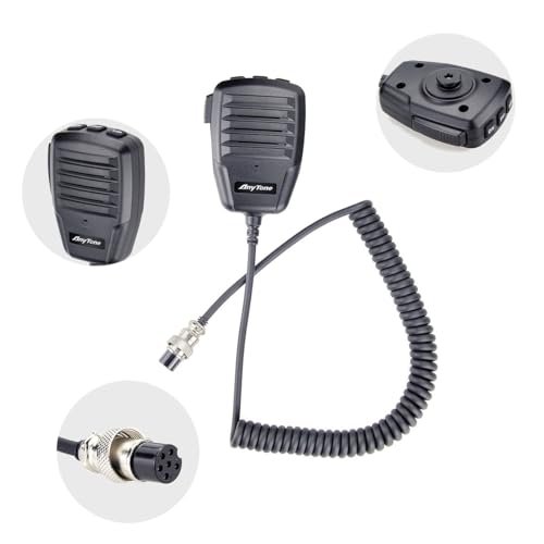 Image of CB Radio Mobile AnyTone AT-500M II Transceiver for Vehicles, Truck, WX Weather Channel, VOX, CTCSS /DCS Code, NRC Noise Reduction, 7 Color Display, 12V Input Voltage, AM /FM, PA, Echo, NB /ANL, Black