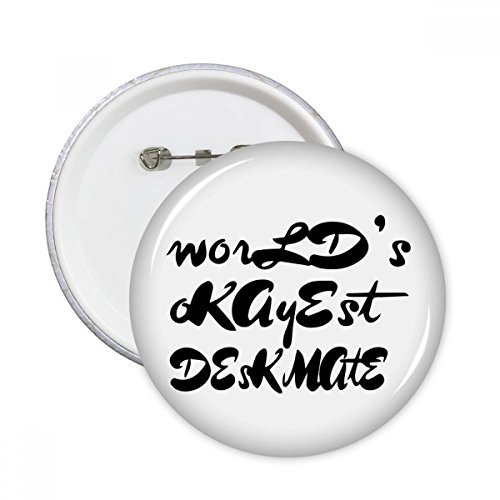 Badge rond de graduation DIYthinker, pins décoratifs pour vêtements multicolores, lot de 5, L