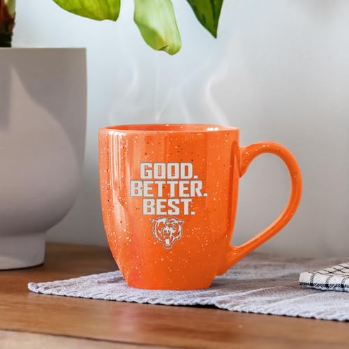 Image of Rico Industries NFL Football 16 oz Team Color Laser Engraved Speckled Ceramic Coffee Mug