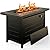 Ciays 42 Inch Gas Fire Pit Table, 60,000 BTU Propane Pits for Outside with Steel Lid and Lava Rock, 2 in 1 Firepit Table Gatherings Parties on Patio Deck Garden Backyard, Black
