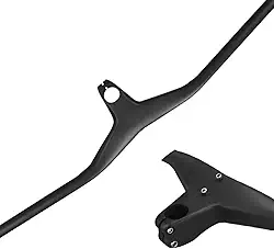 RXL SL Guidão Mtb Integrado Em Fibra De Carbono Para Mountain Bike, 28,6 Mm E Ângulo Traseiro Elevado 5° Ud Fosco 760 * 80