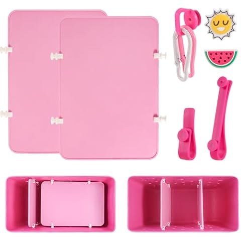 ActiveGear Bogg Bag Dividers with 3 Bogg bag Keychain Holders, 2 Suprise Bag Charms, Compatible Inserts for Original XL Bogg Bag, 7Pcs Bogg Bag Accessories Kit, Durable Lightweight Organizers Cover