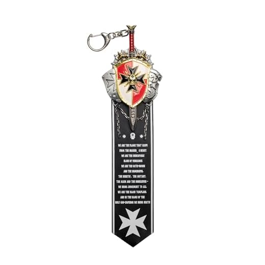 Starforged Brosche Templer schwert, Brüder, Kreuzzug, Schild, Warhammer, 40 K, Schwarz, One Size, Nicht-Edelmetall, Kein Edelstein
