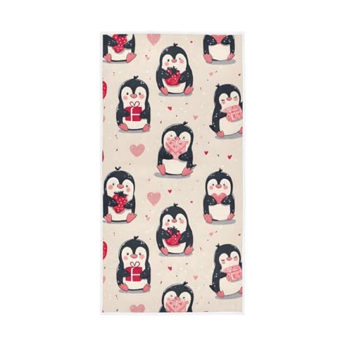 ペンギン イチゴ かわいい フェイスタオル 薄手 タオル 人気 おしゃれ 抗菌防臭 速乾 子供 こども ふわふわ 耐久性 装飾