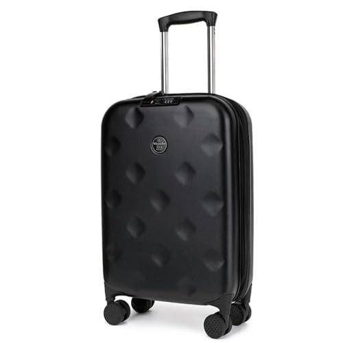 Carry On Luggage Expandable Foldable Lightweight Suitcase With 360 Silent Spinner Wheels Secure Lock Black Travel Bag Save Space L