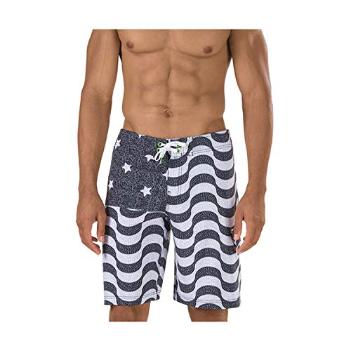 Boardshort Speedo Rio Flag homme noir et blanc taille 32 pour le surf et la plage
