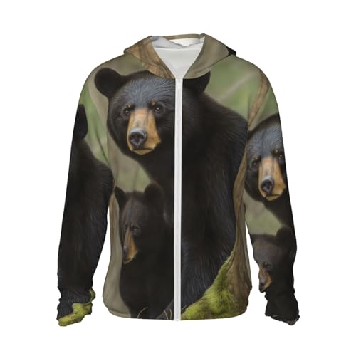 Chaqueta ligera de manga larga LZQPOEAS negra miniatura 1