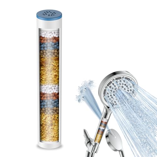 DAKINGS Shower Filter Replacement Cartridge for B56116 Series Handheld Shower Head, Water Softener Filters for Hard Water-Remove Chlorine and Harmful Substances (1-Pack)