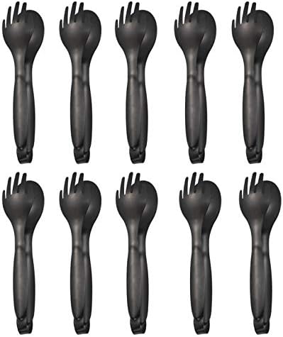 10-Pack Gold Flatware Serving Tongs Buffet Party Food Salad Cake Bread Kitchen Dinner Tongs