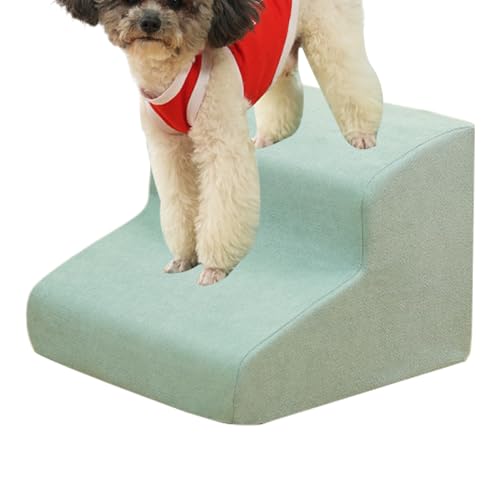 Zibeem 犬用ベッドスロープ - 着脱式ペットスロープ - 2段の犬用階段 | 小型中型大型猫子犬用ソファカウチアパートバルコニーテラスガーデン向け