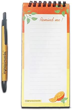 ImpressiveWorks Magnetic Memo Notepad with Free Magnetic Pen/Magnet ...