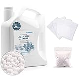 Wisesorb 7.5 LBS Activated Alumina, Alumina Desiccant, Reusable Desiccant Dehumidifier with 20pcs Resealable Nonwoven Zip Bags
