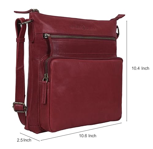 ANTONIO VALERIA Astor Washed Leather Crossbody Bag3