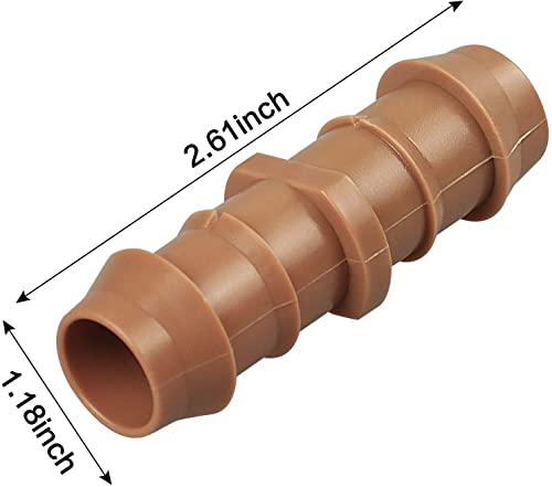 12 Pack Drip Irrigation Fittings 1/2” Drip Line, Rain Bird Xff-Coup 17Mm Drip Line Connectors, 1/2 Inch Drip Irrigation Tubing, Drip Irrigation Connectors, Drip Hose Connectors Includes Led Light #TOP6
