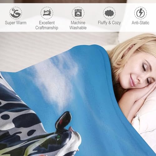 Couverture vache super confortable en polaire douce haut de gamme - 4