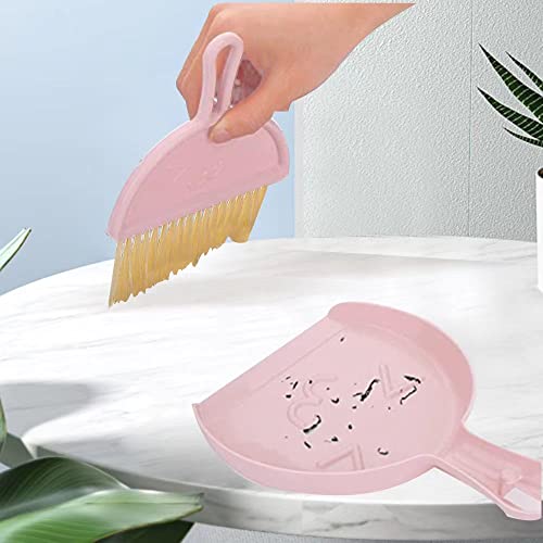 3 Packungen Mini-Besen und Kehrschaufel, kleine Kehrschaufel und Bürste, Kehrschaufel und Besen-Set für Kinder zum Reinigen von Tischen, Sofas, Autos, Tastaturen, Küchenarbeitsplatten. – Bild 8