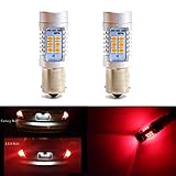 1157 BAY15D 1016 1034 1178A 1196 2057 Brake Tail Light Bulbs 21 SMD Extremely Bright Red LED Bulb...