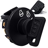 HD Switch Ignition Key Switch Kit for ExMark Toro 117-2221 137-4100 116-0229 for Z Master Time Cutter SS & ZS Series, Titan, Lazer Z, Quest & Next Mowers - 2 Premium Umbrella Keys & Carabiner Keychain