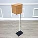 FixtureDisplays® Beige Metal Donation Box Floor Stand Lobby Foyer Tithes & Offering Suggestion Collection Ballot Box 11065+10918-BEIGE-NF