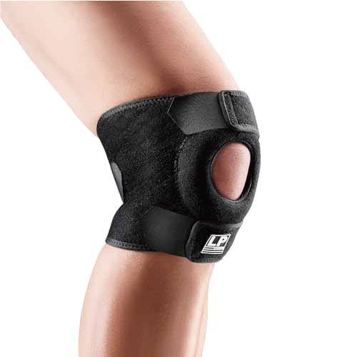 LP 788CA Adjustable Knee Brace with Open Patella - Kneecap Support for Running, Biking, Aerobics, Fitness, Football, Basketball, Hiking and Pain Relief (Regular Size, 1pcs)