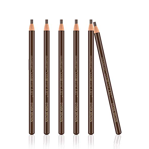 Ownest 6Pcs Pull Cord Peel-off Eyebrow Pencil Tattoo