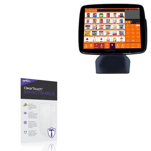 BoxWave Screen Protector Compatible With MEETSUN A3D POS System SET03 (15 in) - ClearTouch ImpactShield (2-Pack), Impenetrable Screen Protector Flexible Film