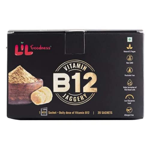 Lil'Goodness Vitamin B12 Jaggery 100g (5g x 20 sachets ) B12 from