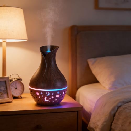 Humidificador portátil mini con difusor y luz LED miniatura 4