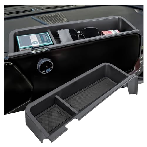 Sinminou Center Console Organizer Dashboard Tray Compatible with 2024-2026 Chevy Traverse Accessories Dashboard Storage Box for Sunglasses (Not Compatible with 2024 Chevy Traverse Limited)