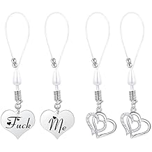 QWALIT Nipple Ring Stainless Steel Non Piercing Nipple Rings Nipplerings with Choker Chain Faux Body Piercing Jewelry for Women
