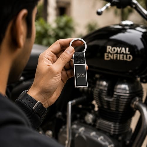 Image of Personalized Double-Sided Metal Keychain, Premium Silver Finish, Custom Name Engraving, Elegant Gift Key Ring for Men, Women
