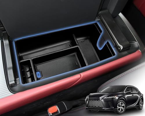 WEIPIN 新型 レクサス RX コンソールボックス レクサス RX350 RX350h RX450h+ RX500h 専用 フロントアームレストコンソールトレイ レクサスRX アクセサリー カスタムパーツ ティッシュ置き 小物入れ 車用インテリア 収納