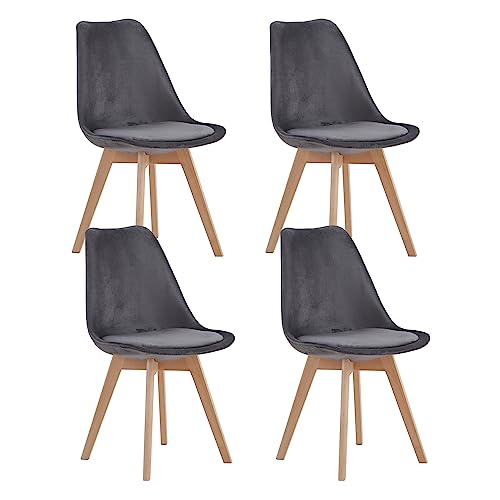 Sillas Comedor Pack 4 Terciopelo Marca BenyLed