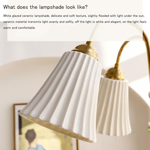 Suspension céramique blanche E27 lustre crème chambre 5 lampes