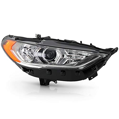 ACANII - For [Halogen w/o Factory LED DRL Model] 2017-2020 Ford Fusion Projector Headlight Headlamp Right Passenger Side