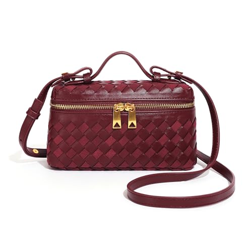 Crossbody Bag for Women, Small Top Handle Purse Square Box Handbag Trendy Shoulder Bag Cute Satchels