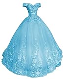 HUINI Ballkleider Lang Vintage Brautkleid Hochzeitskleid Damen Prinzessin A-Linie Abendkleid Quinceanera Kleider Schwimmbad 34