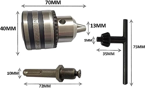 Inditrust with 6 MONTHS WARRANTY New 1250W 26mm hammer drill with SDS drill bits chisels and accessories (Blue) 100% Copper Winding