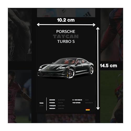 Image of paper Black Cars Poster, Set of 32, 15 x 10 cm (A6 Size) 300 GSM |Sports Car Black Poster - Gwagon Posters & More Street Ruling Cars |Wall Art For Bedroom| Car Spec Posters-Glue dots Included
