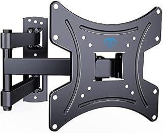 PERLESMITH TV Wall Bracket for Most 13-42 Inch TVs, 35kg Weight Capacity Max VESA 200x200mm, Solid and Sturdy TV Bracket with Swivel Tilt Level Tool and Cable Ties PSSFK1-E