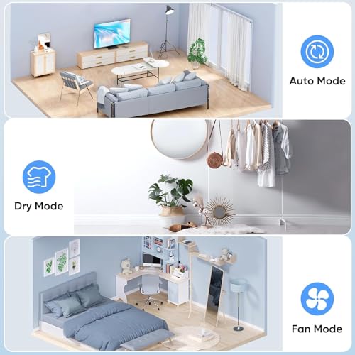 Image of HINISO 10L Smart Compressor Dehumidifier for Home & Basement up to 2000 Sq.ft with WiFi Remote App Control, Auto Defrost, Overflow Protection, Timer & 2.5L Tank
