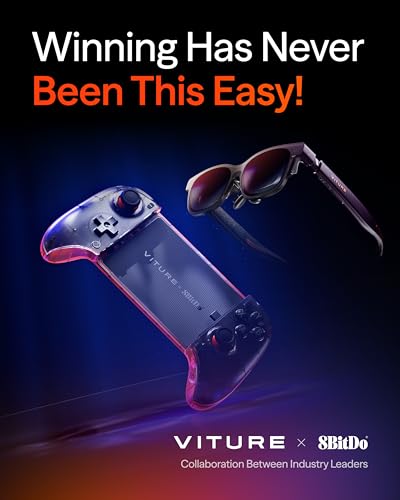 Image of VITURE x 8BitDo Ultimate Mobile Gaming Controller - World's First for XR Glasses | USB-C Connection for Minimum Latency, Hall Effect Sticks, Charge While Playing, Pro Performance for Android